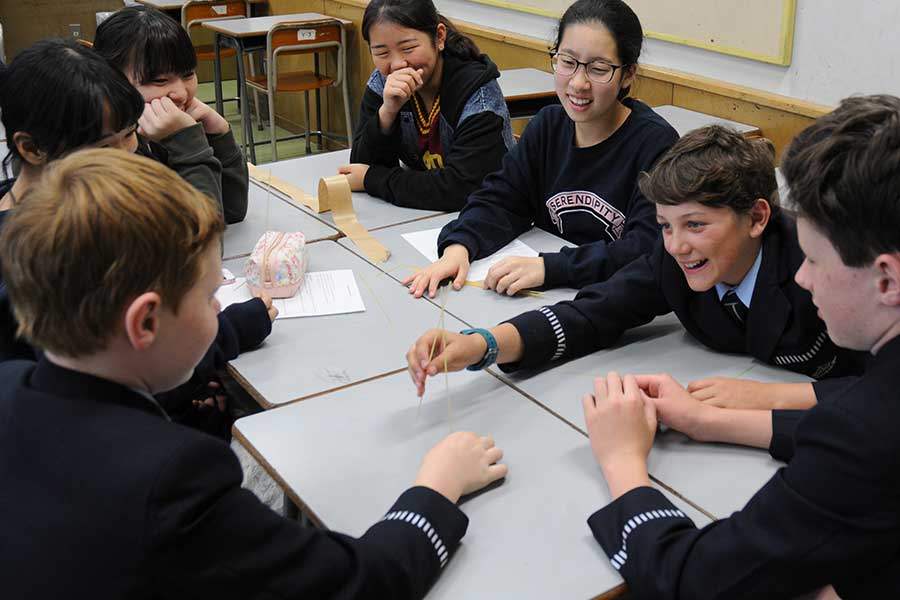 英語の授業に参加